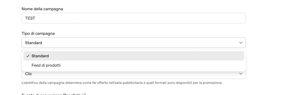 campagna standard feed