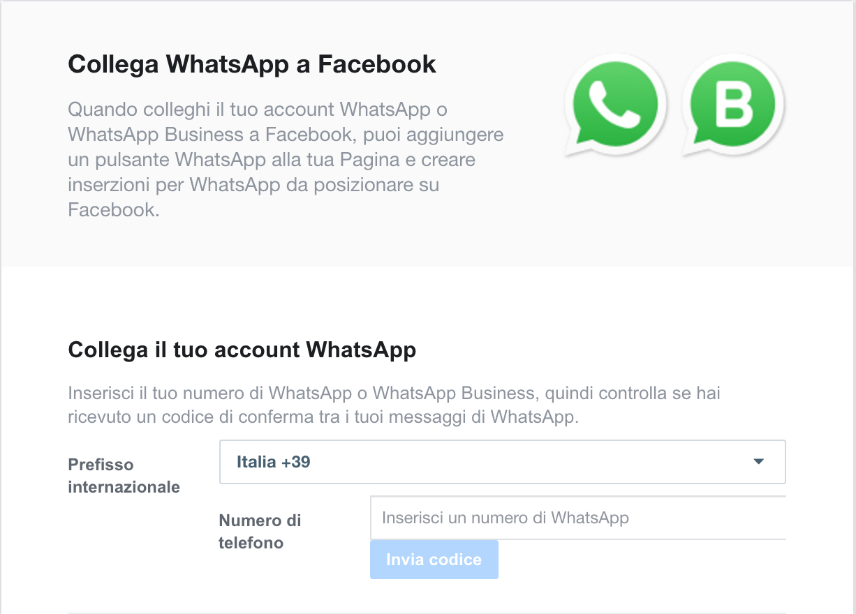 come collegare whatsapp a facebook